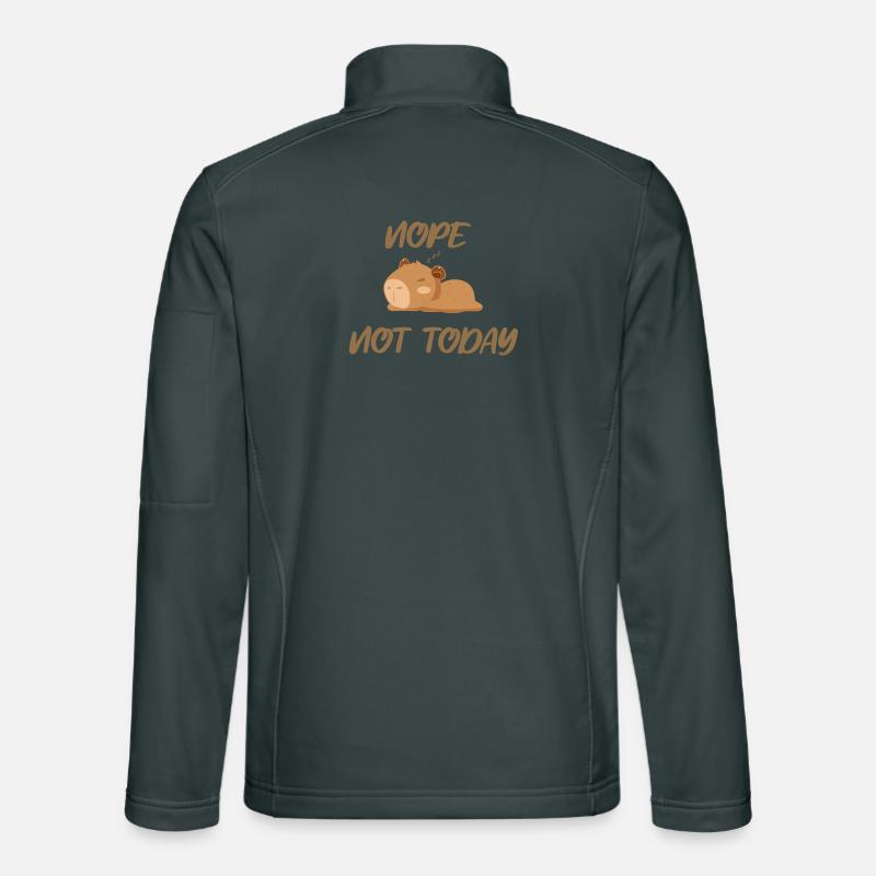 Nope not today capybara Unisex Softshell Jacket