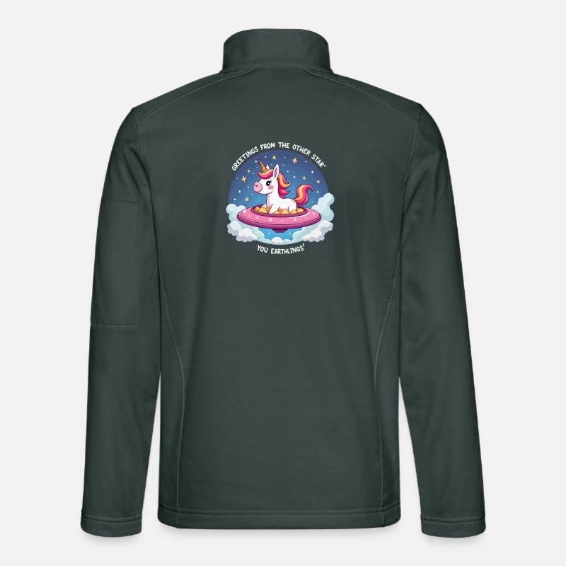 Unicorn from space Unisex Softshell Jacket