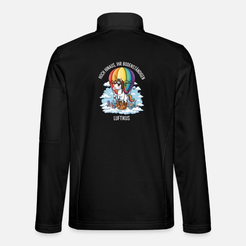 Luftikus-Einhorn - Unisex Softshelljacke - Schwarz