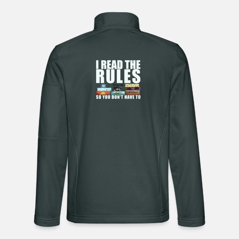 Board Games Funny Saying - Rules Read Unisex Softshell Jacket