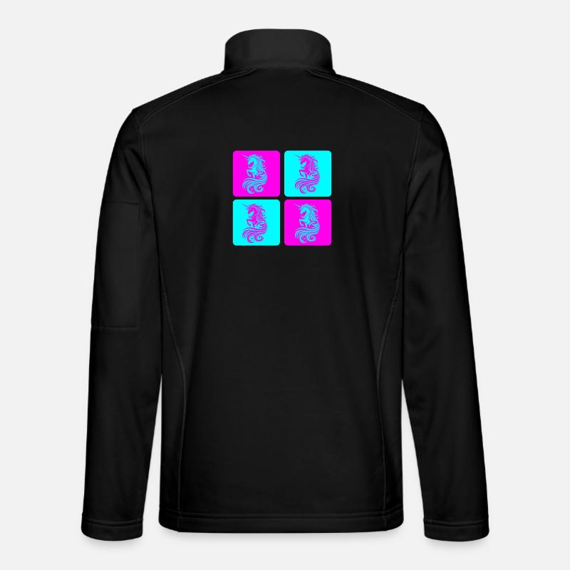 Magisches Einhorn Pop Art Unisex Softshelljacke
