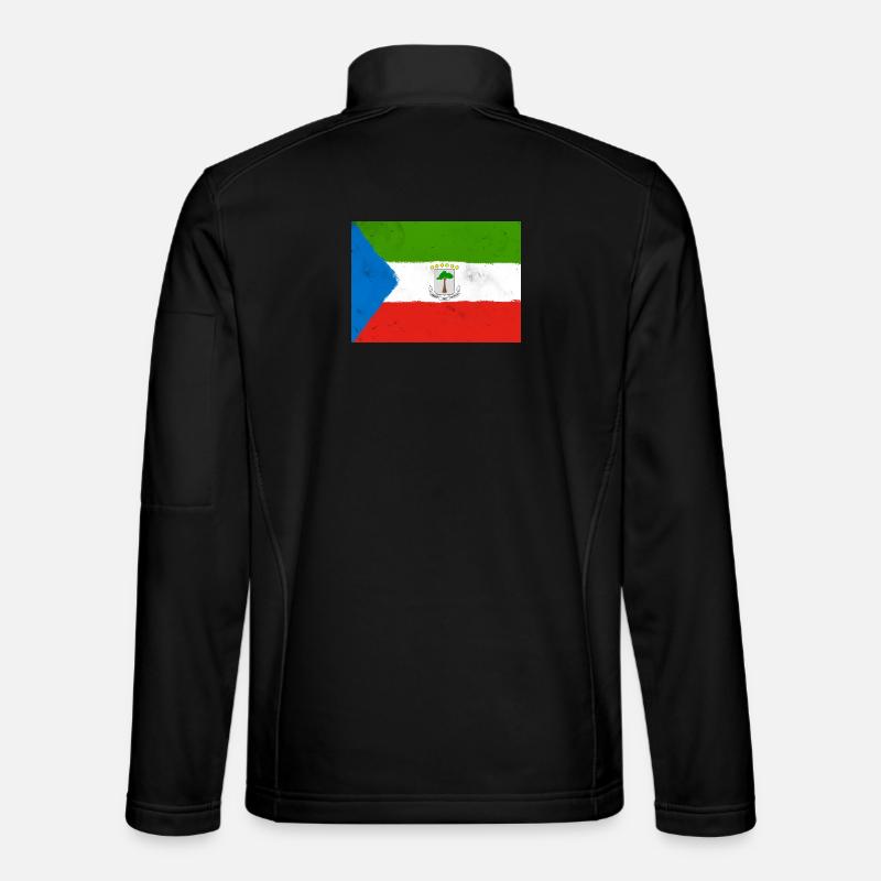Drapeau de la Guinée équatoriale Veste en tissu softshell Unisexe