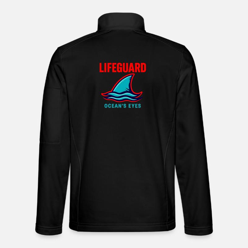 Rettungsschwimmer-Hemd Ocean Eyes - Unisex Softshelljacke - Schwarz