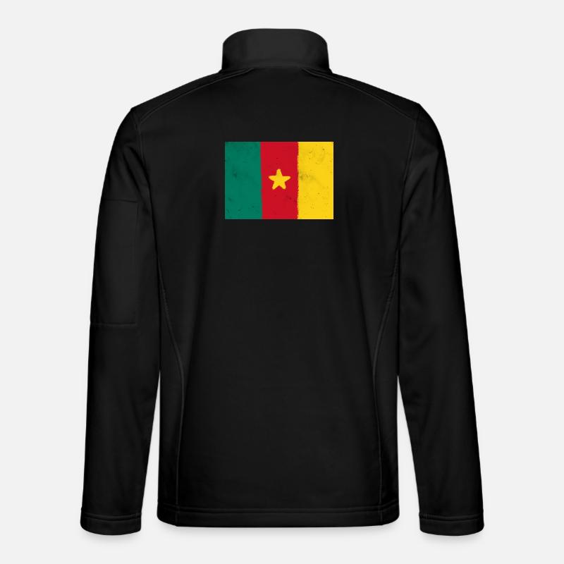 Flagge von Kamerun - Unisex Softshelljacke - Schwarz