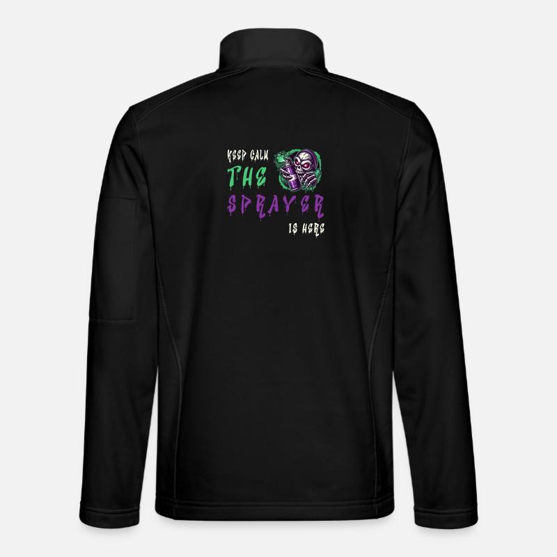 Keep Calm – The Sprayer - Unisex Softshell Jacket - black