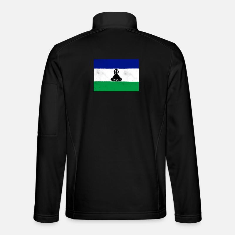 Drapeau du Lesotho Veste en tissu softshell Unisexe