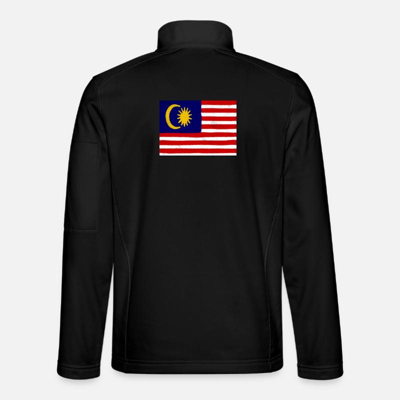 Drapeau de la Malaisie Veste en tissu softshell Unisexe