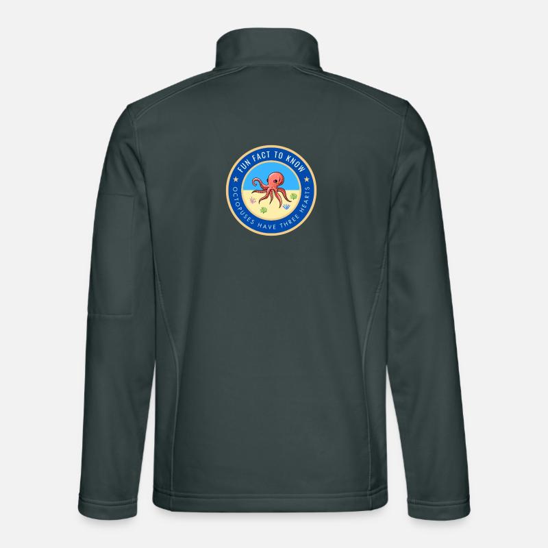 Octopuses have three hearts Unisex Softshell Jacket