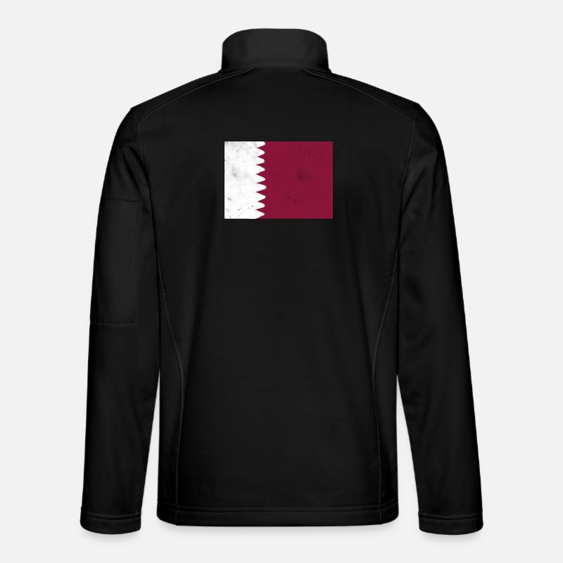 Flagge von Katar Unisex Softshelljacke