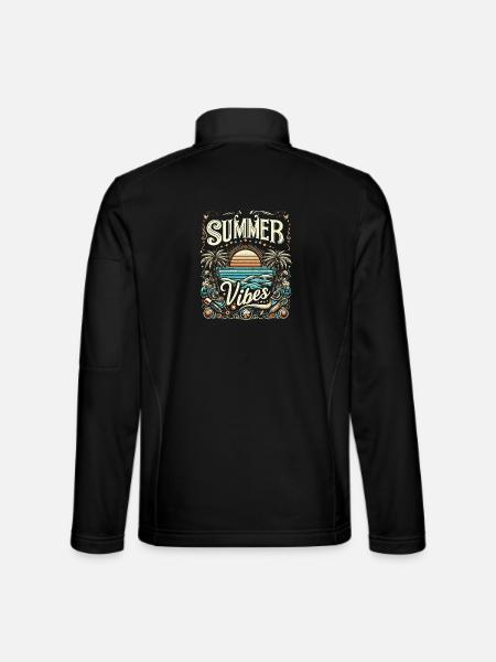 SUMMER Vibes colorful, modificated - Unisex Softshelljacke - Schwarz