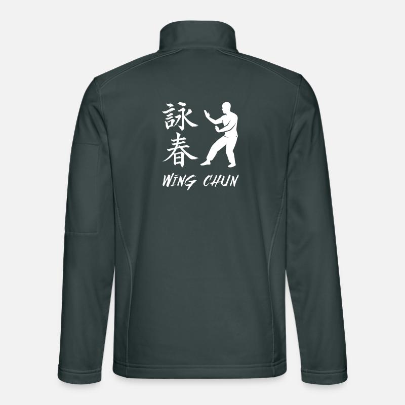 Chasseur de Wing Chun Veste en tissu softshell Unisexe