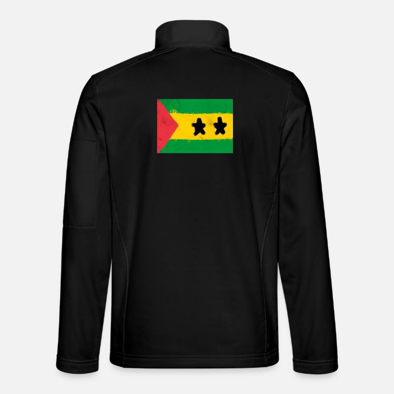 Drapeau de São Tomé-et-Príncipe Veste en tissu softshell Unisexe