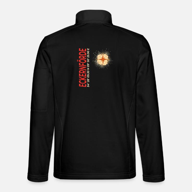 Eckernförde - Unisex Softshelljacke - Schwarz