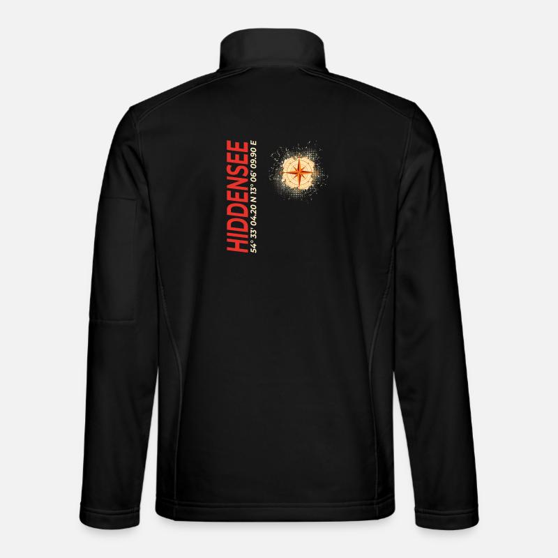 Hiddensee - Unisex Softshelljacke - Schwarz
