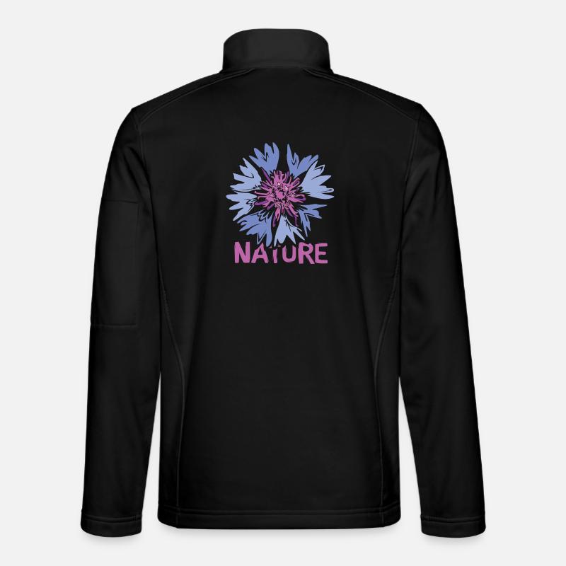 Fleurs Nature Design - Illustration de fleurs sauvages Veste en tissu softshell Unisexe