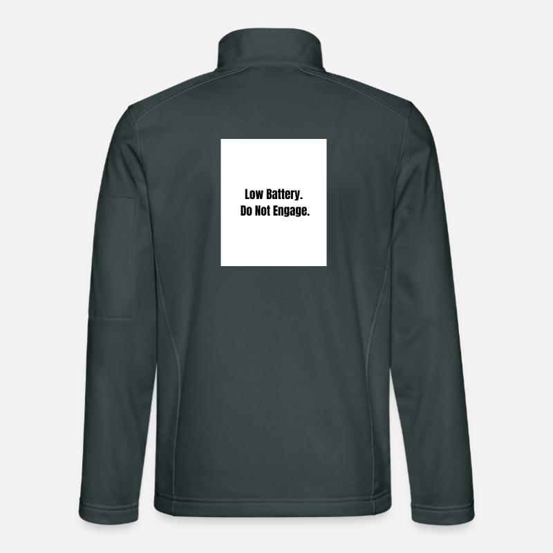 Low Battery – Social Mode Off Veste en tissu softshell Unisexe