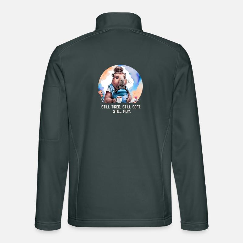 Still Tired. Still Soft. Still Mom. New Mom Design Unisex Softshelljacke