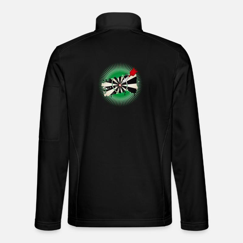 Graffiti style dartboard with hit Unisex Softshell Jacket
