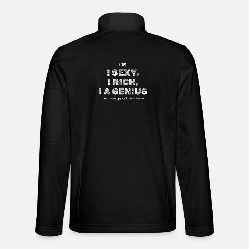 Boolean Joke – Funny Dev Tee - Unisex Softshell Jacket - black