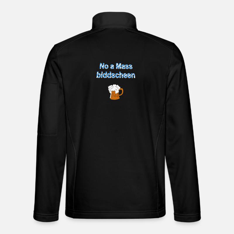 no a mass, bierglas, feste - Unisex Softshelljacke - Schwarz