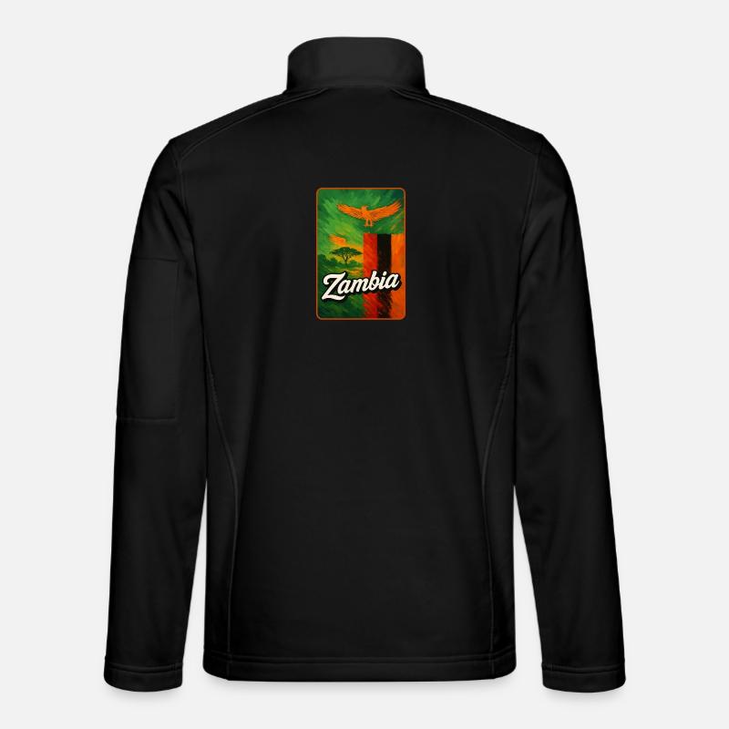 Zambia – Eagles over Africa's expanses - Unisex Softshell Jacket - black