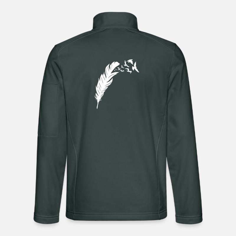 Feathered Freedom Bird Flight Design Unisex Softshell Jacket