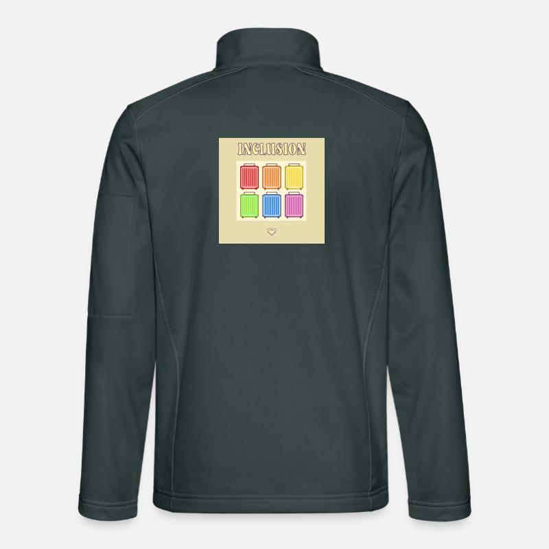 Inklusion Diversit Pride Fiert Koffer Unisex Softshelljacke