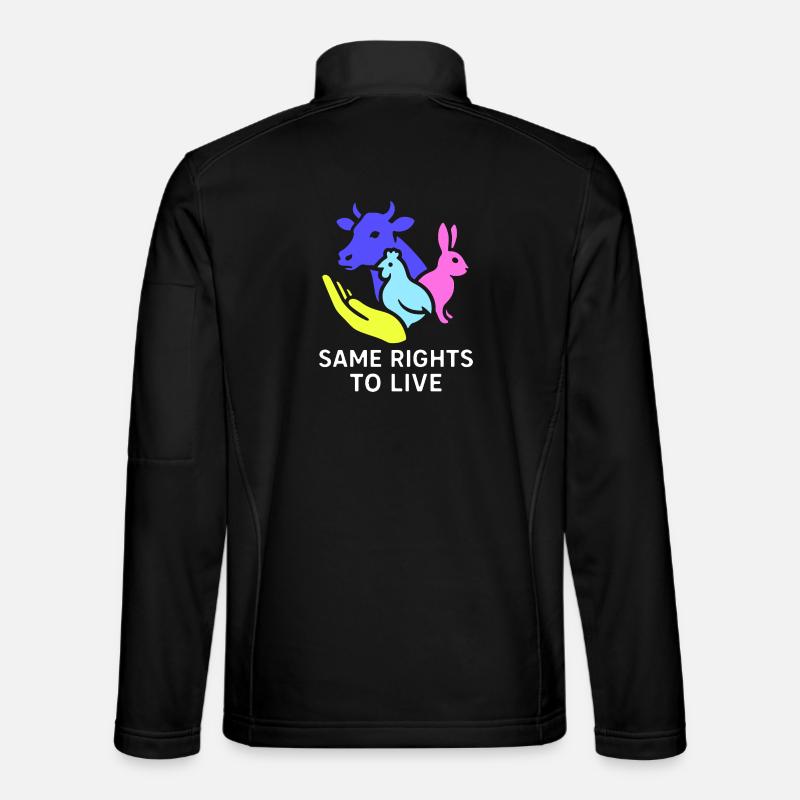 same rights to live - Unisex Softshell Jacket - black