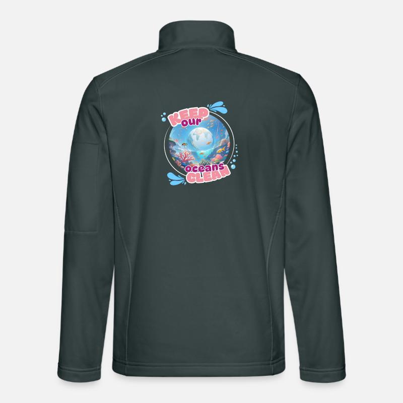 Keep the ocean clean Unisex Softshell Jacket