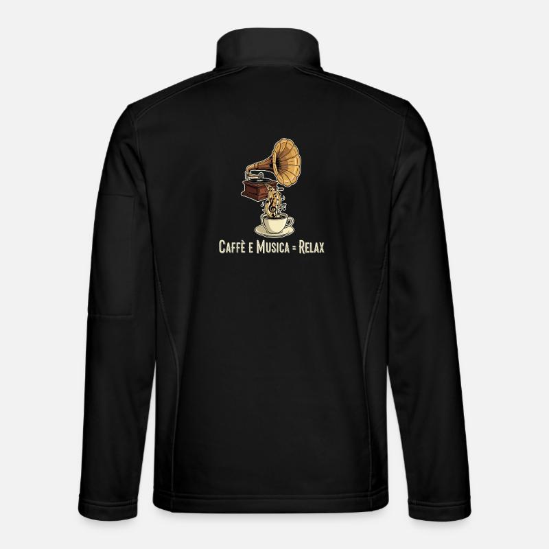 Caffè e Musica = Relax Unisex Softshell Jacket