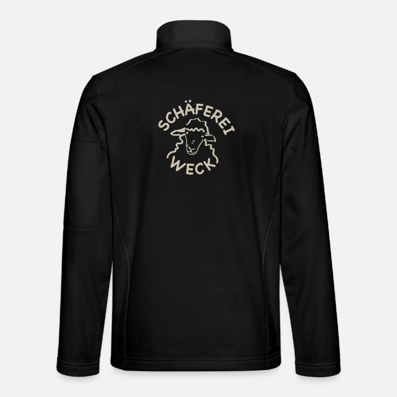 SchäferRam Linienkunst - Unisex Softshelljacke - Schwarz