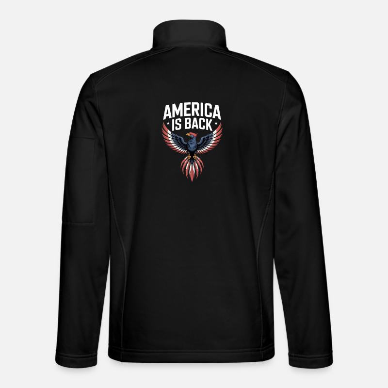 America Is Back - Unisex Softshell Jacket - black