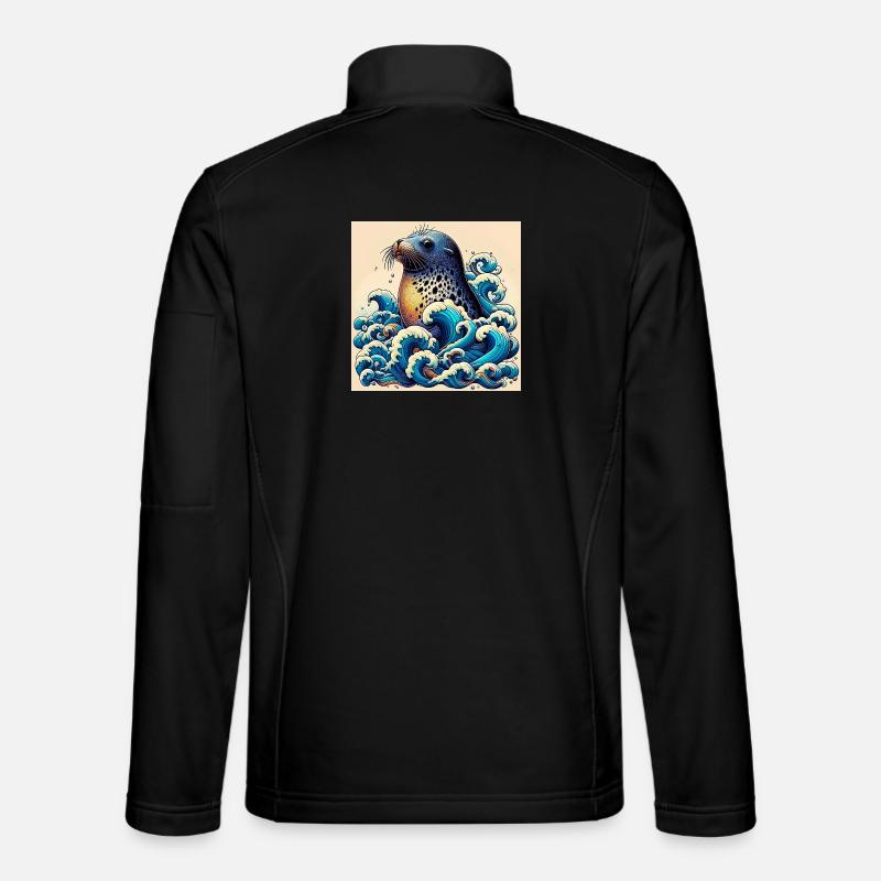 Siegel - Unisex Softshelljacke - Schwarz