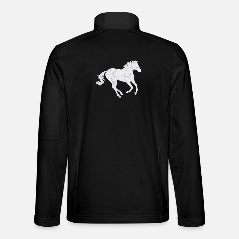 White horse galloping Unisex Softshell Jacket