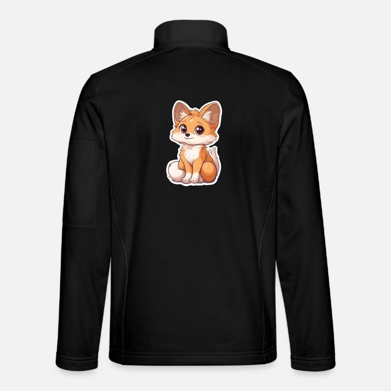 Fuchs - Unisex Softshelljacke - Schwarz
