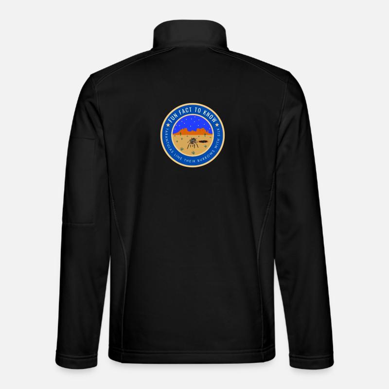 Desert Night Tarantula Fact - Unisex Softshell Jacket - black