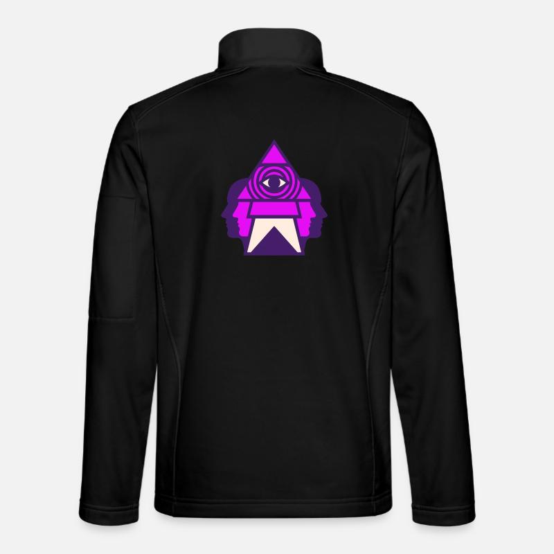 Third Eye Logo - Unisex Softshell Jacket - black