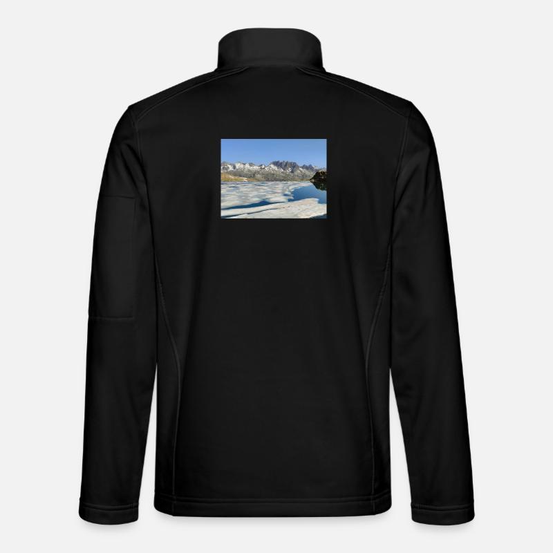 Lake Bramant in June - Unisex Softshell Jacket - black
