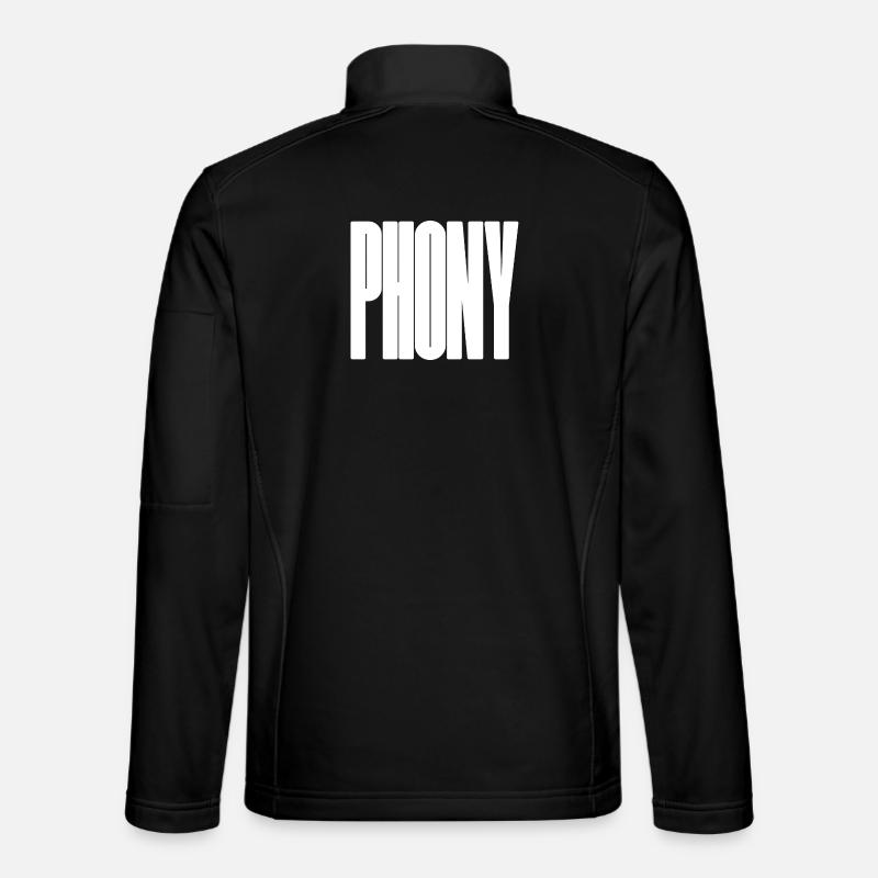 Bidy - Conception typographique audacieuse - Veste en tissu softshell Unisexe - noir