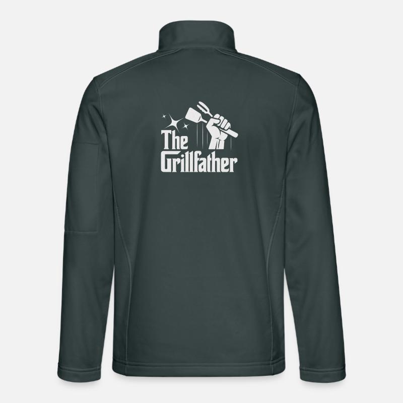 The Grill Master Motif Father's Day Master Grill Unisex Softshell Jacket