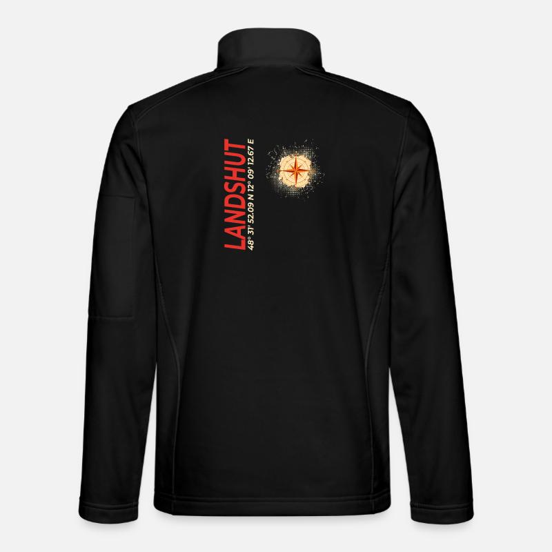 Landshut - Unisex Softshelljacke - Schwarz