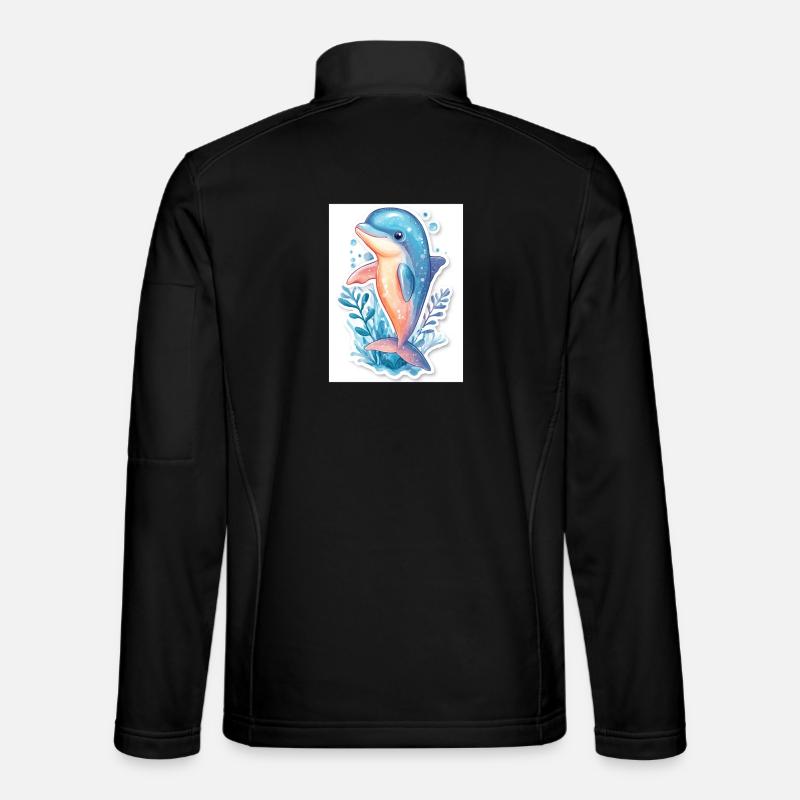 Delfin - Unisex Softshelljacke - Schwarz