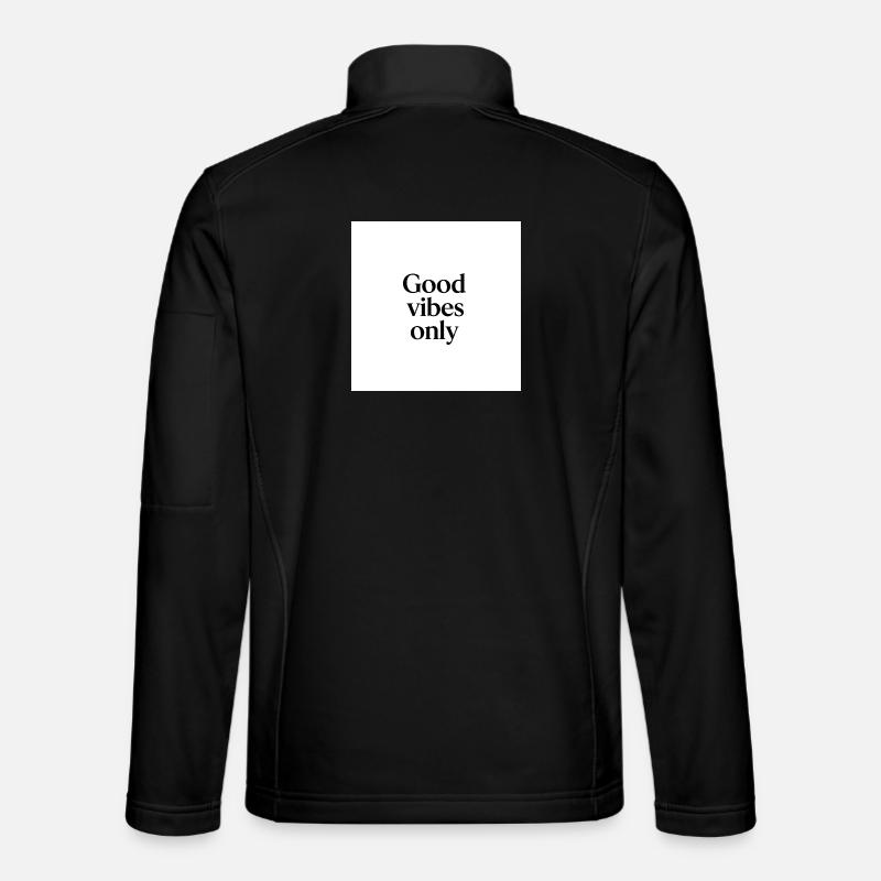 Optimierte positive Vibes - Unisex Softshelljacke - Schwarz