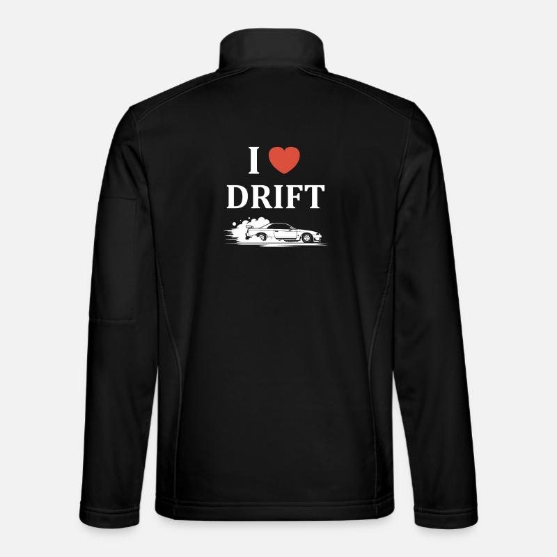 Leidenschaftliches Drift-Car-Design - Unisex Softshelljacke - Schwarz