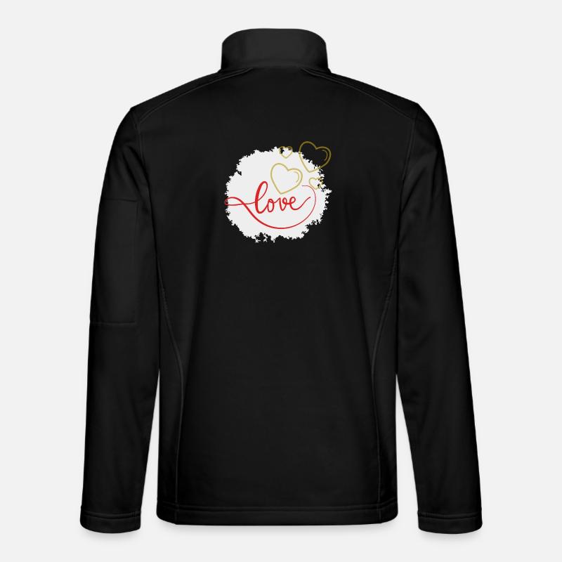 Love - Unisex Softshell Jacket - black