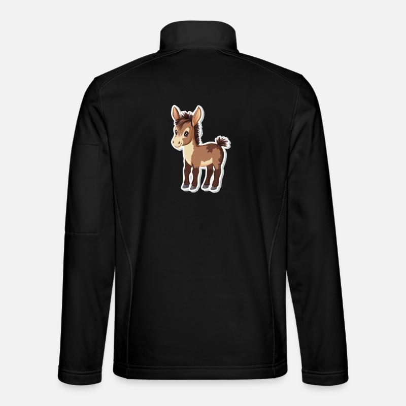 Esel - Unisex Softshelljacke - Schwarz