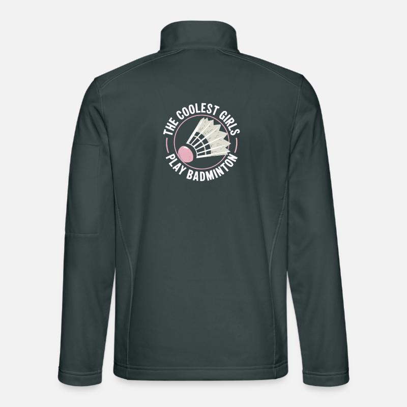 Badminton Mädchen Design Unisex Softshelljacke