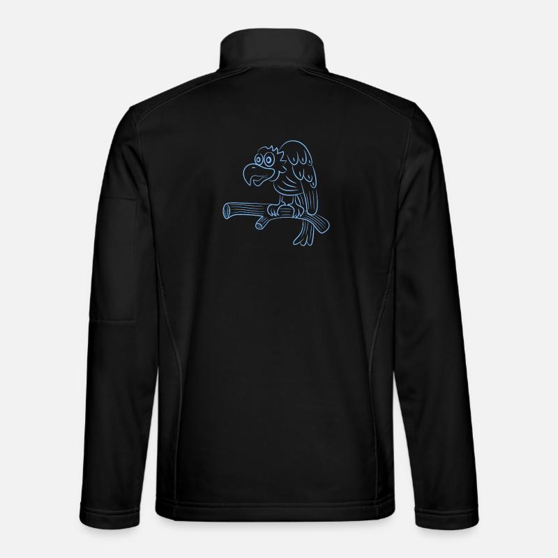 Lustiger Geier - Unisex Softshelljacke - Schwarz