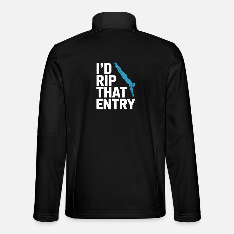 Diving diving board - Unisex Softshell Jacket - black