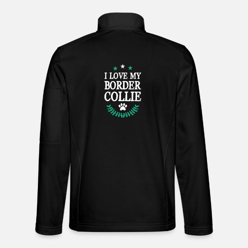 BORDER_COLLIE - Unisex Softshelljacke - Schwarz